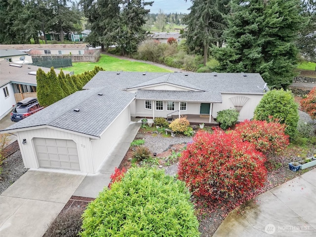 birds eye view of property