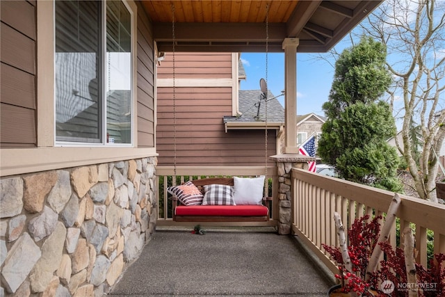 view of balcony