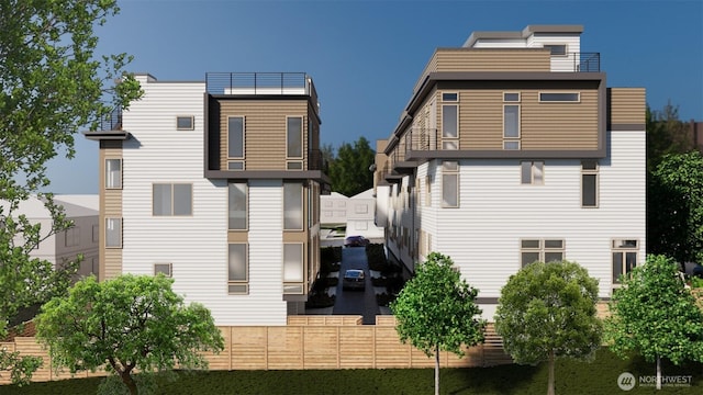view of rear view of property