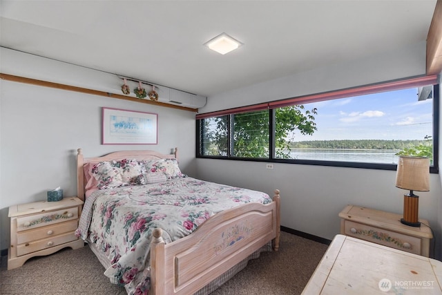 9716 Hunter Point Rd NW, Olympia, WA 98502 - carpeted bedroom featuring a water view