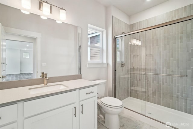 6406 213th Avenue Ct E, Bonney Lake, WA 98391 - full bathroom with a shower stall and vanity