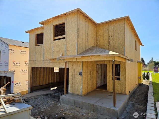 view of rear view of property