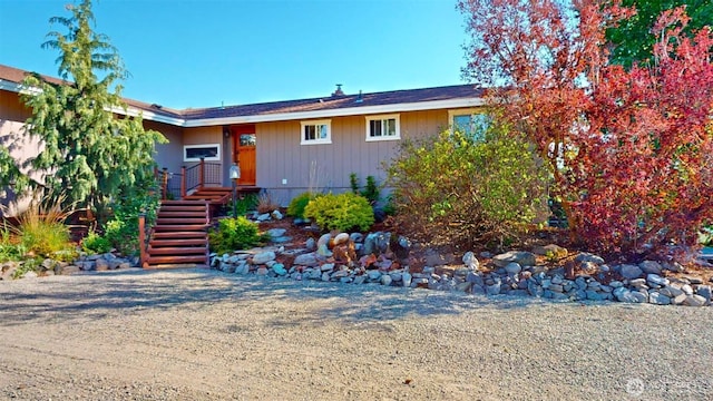 view of ranch-style home