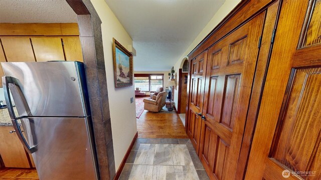 corridor with baseboards