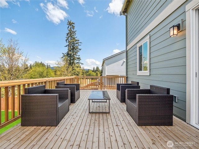 16226 SE 133rd Pl Unit 104, Renton, WA 98059 - wooden terrace with outdoor lounge area