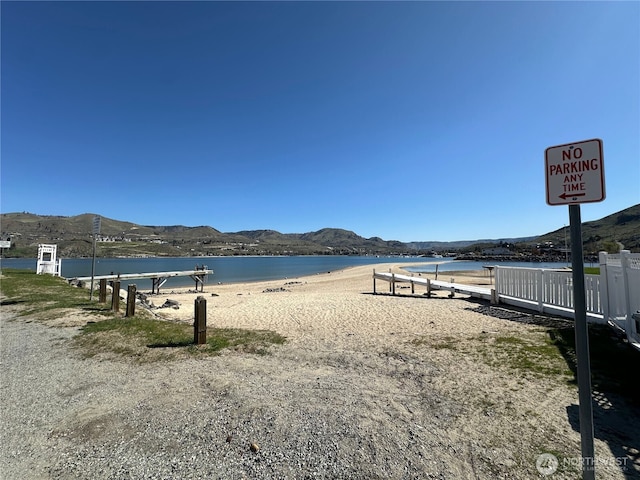 117 Water St, Chelan, WA 98816 - property view of water featuring a mountain view