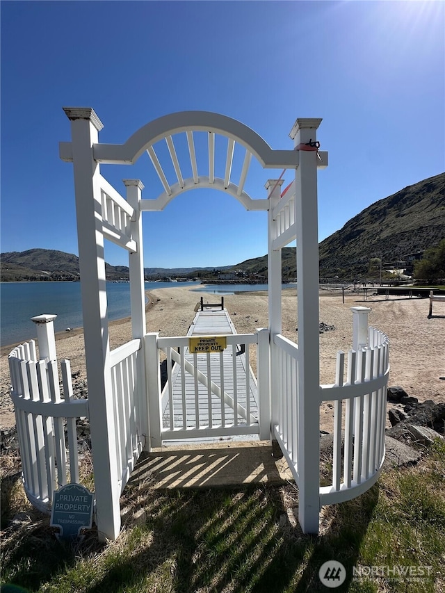 117 Water St, Chelan, WA 98816 - exterior space with a water and mountain view