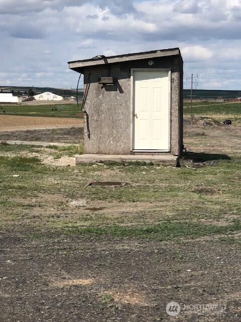 view of shed