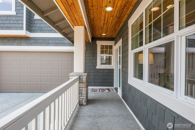 balcony with covered porch