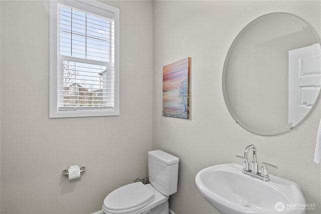 22819 SE Fir St, Black Diamond, WA 98010 - half bath with baseboards, a sink, and toilet