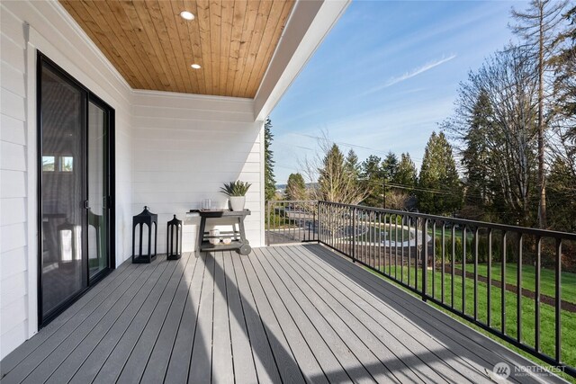 16306 SE 133rd Pl Unit 105, Renton, WA 98059 - deck with a lawn