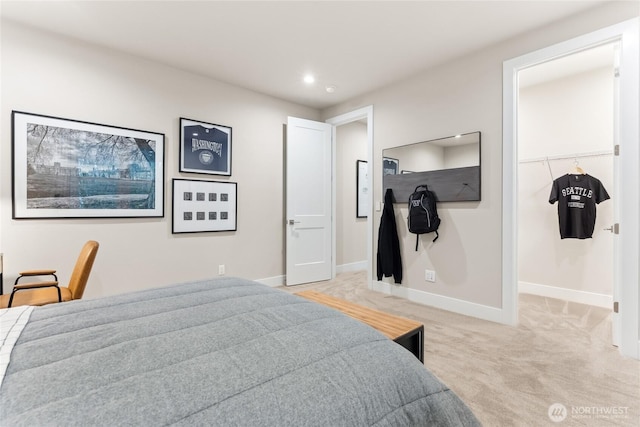 16306 SE 133rd Pl Unit 105, Renton, WA 98059 - bedroom featuring light carpet and recessed lighting