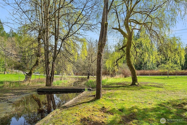view of home's community featuring a lawn