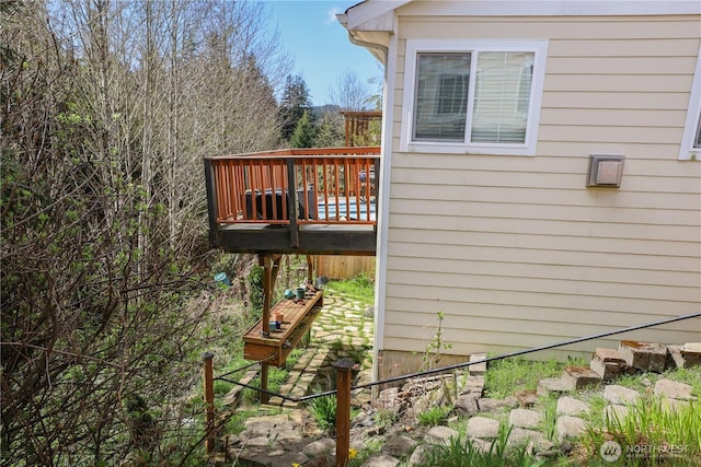 204 Brant Ln, Hoquiam, WA 98550 - view of property exterior featuring a wooden deck