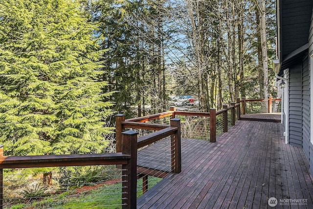 view of wooden terrace