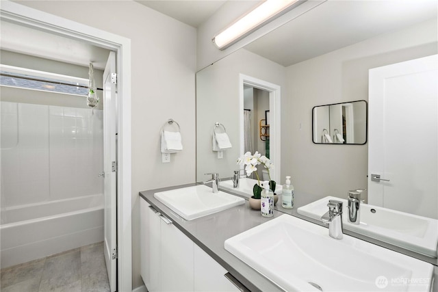 24014 Lily Pl SE, Black Diamond, WA 98010 - full bath with double vanity and shower / washtub combination