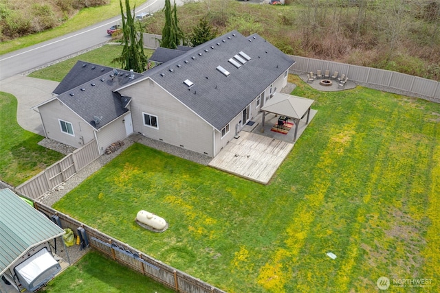 birds eye view of property