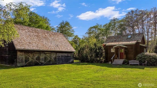 3404 Oysterville Rd, Oysterville, WA 98641 - view of yard with an outbuilding and a barn