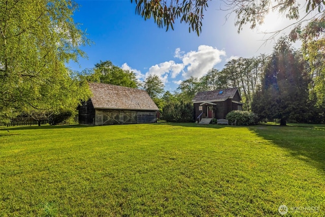 3404 Oysterville Rd, Oysterville, WA 98641 - view of yard featuring entry steps and an outbuilding