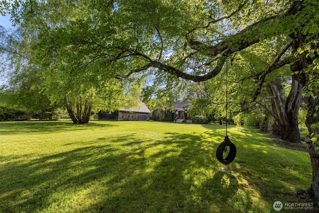 3404 Oysterville Rd, Oysterville, WA 98641 - view of yard with an outbuilding