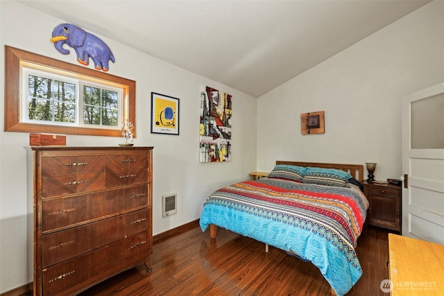 3404 Oysterville Rd, Oysterville, WA 98641 - bedroom with dark wood-type flooring and vaulted ceiling