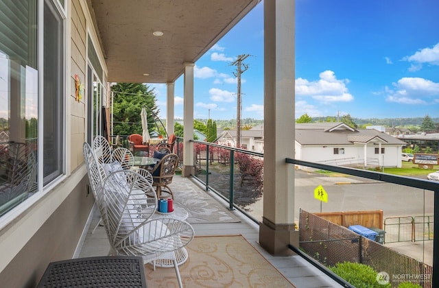 400S Meridian Unit 2A, Puyallup, WA 98371 - balcony featuring a residential view