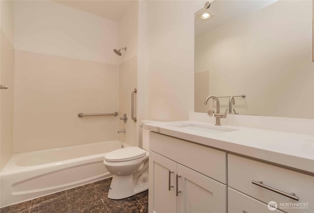 668S Lane St Unit 702, Seattle, WA 98104 - bathroom featuring tub / shower combination, toilet, and vanity
