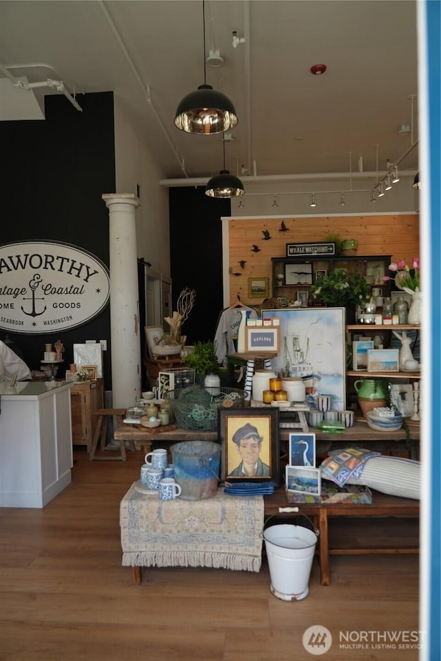 211 Market St, Pacific Beach, WA 98571 - interior space with wood finished floors
