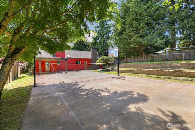 3754 SW 107th St, Seattle, WA 98146 - view of patio with driveway and an outdoor structure