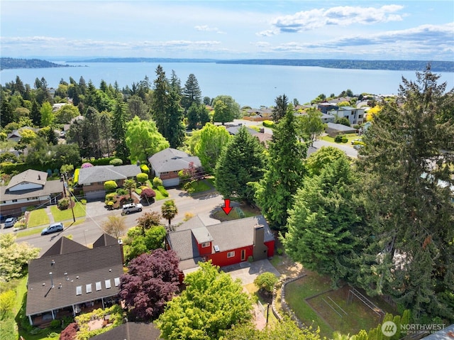 3754 SW 107th St, Seattle, WA 98146 - aerial perspective of suburban area with a nearby body of water