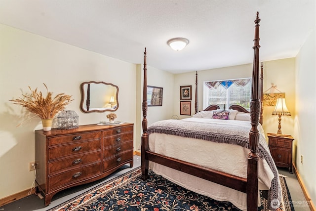 bedroom with baseboards