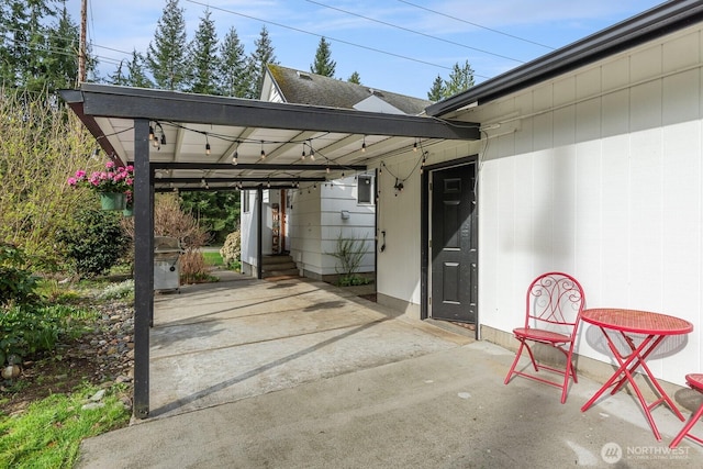 exterior space featuring entry steps