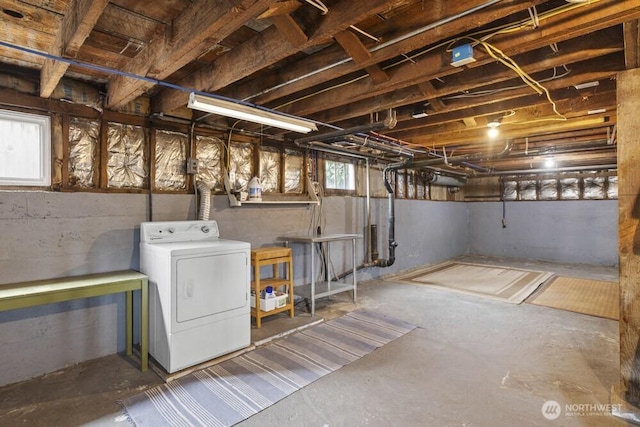 902 Wood Ave, Sumner, WA 98390 - basement featuring washer / dryer