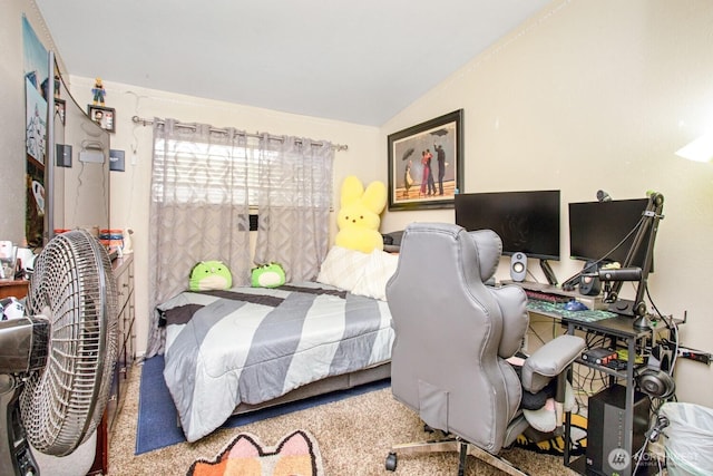 1444 SE Central Ave, College Place, WA 99324 - carpeted bedroom featuring vaulted ceiling