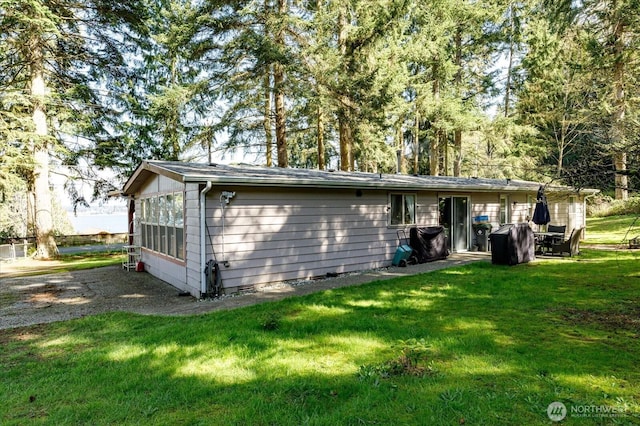 3800 Saratoga Rd, Langley, WA 98260 - back of house with a lawn