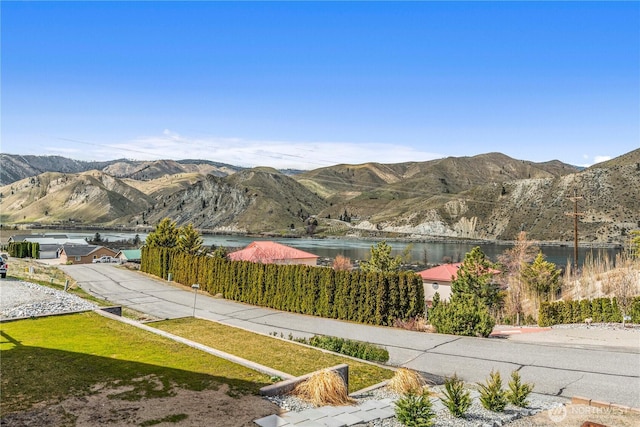 property view of mountains with a water view