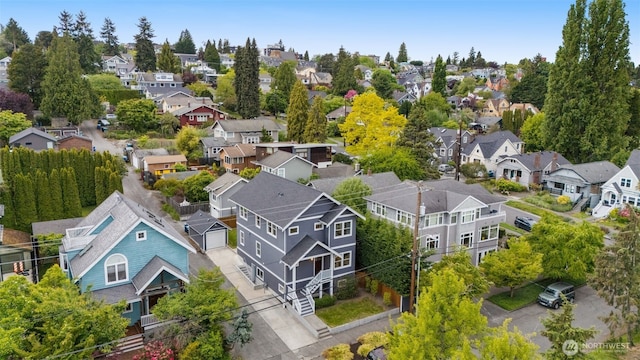 aerial perspective of suburban area