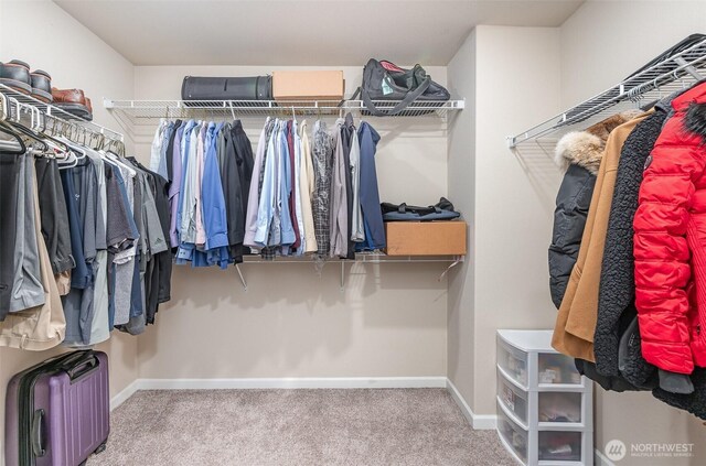 27631 154th Pl SE, Kent, WA 98042 - walk in closet featuring carpet floors and radiator