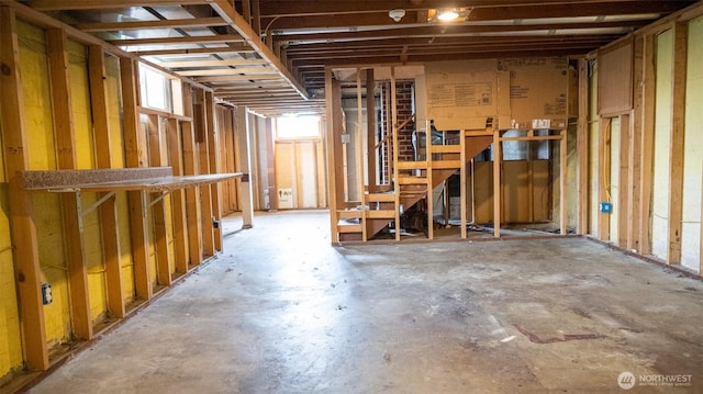 view of basement
