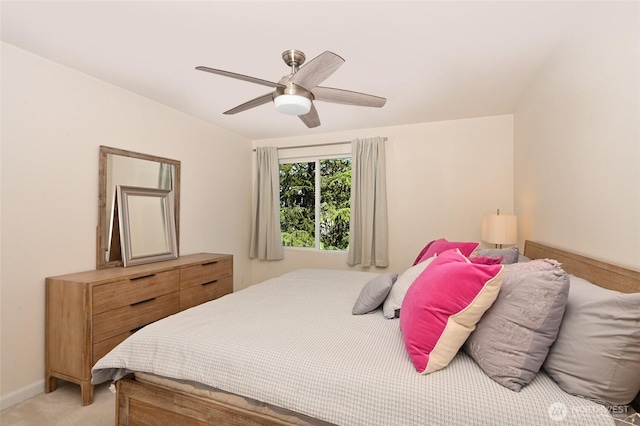 7021 Sand Point Way Unit B319, Seattle, WA 98115 - bedroom with light carpet and ceiling fan