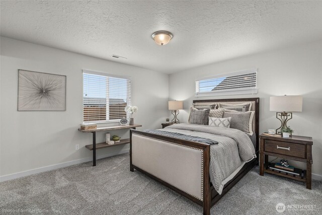 705 Ava St, Walla Walla, WA 99362 - bedroom with carpet floors, baseboards, and a textured ceiling