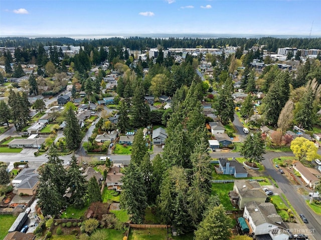 aerial view featuring a residential view