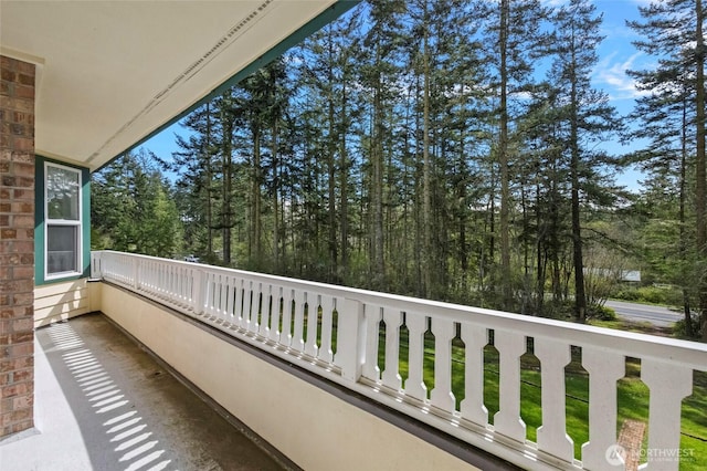 view of balcony