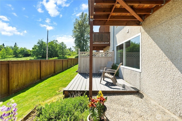 5807 Hendrickson Unit 106, Ferndale, WA 98248 - view of yard with a deck