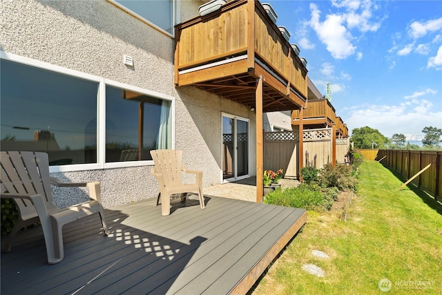 5807 Hendrickson Unit 106, Ferndale, WA 98248 - view of wooden deck