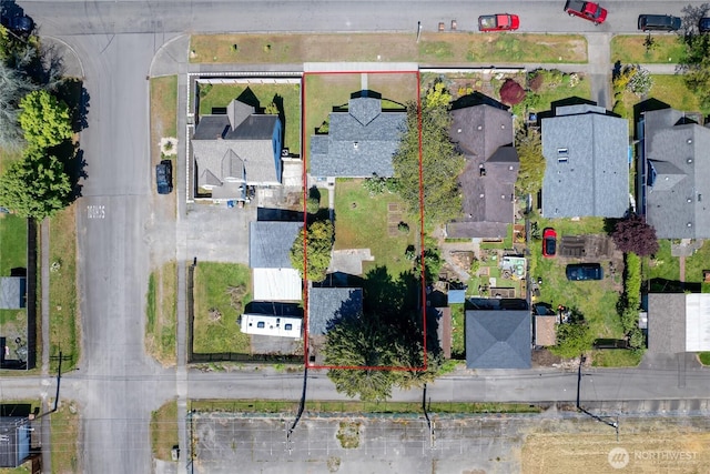 bird's eye view featuring a residential view