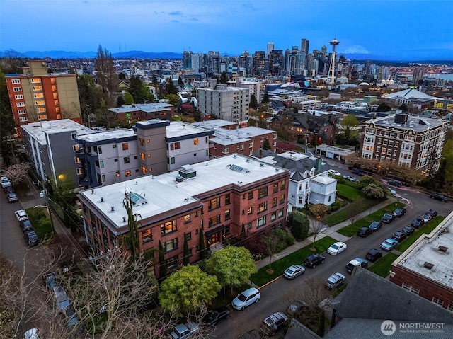bird's eye view featuring a view of city