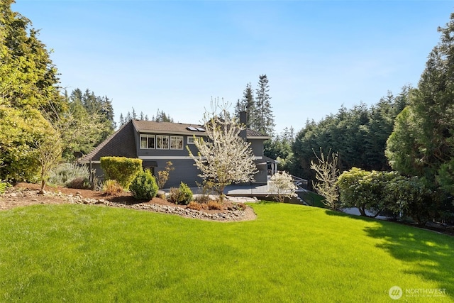 exterior space featuring a yard