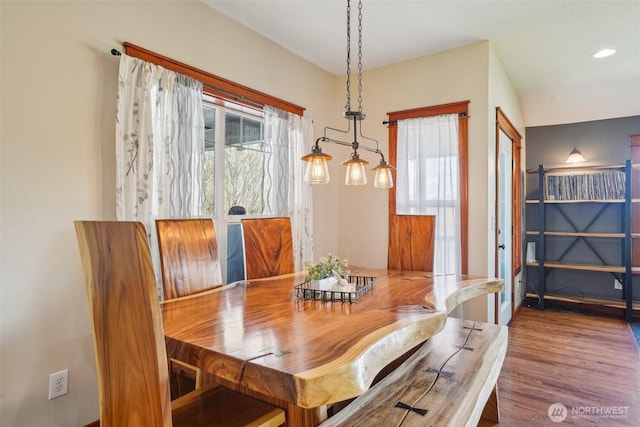 14900 NE Critter Hill Dr, Amboy, WA 98601 - dining space featuring wood finished floors