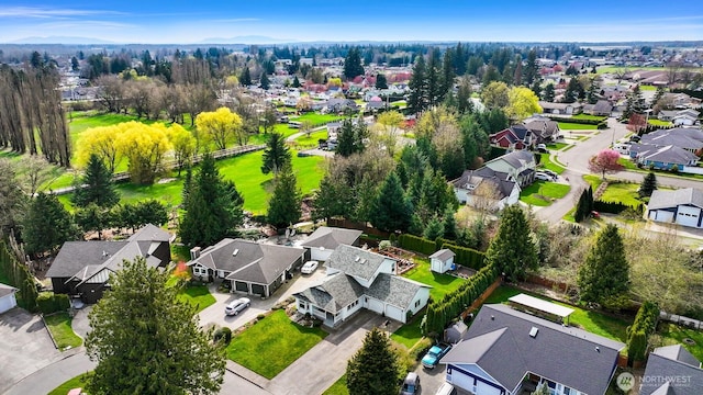 bird's eye view featuring a residential view